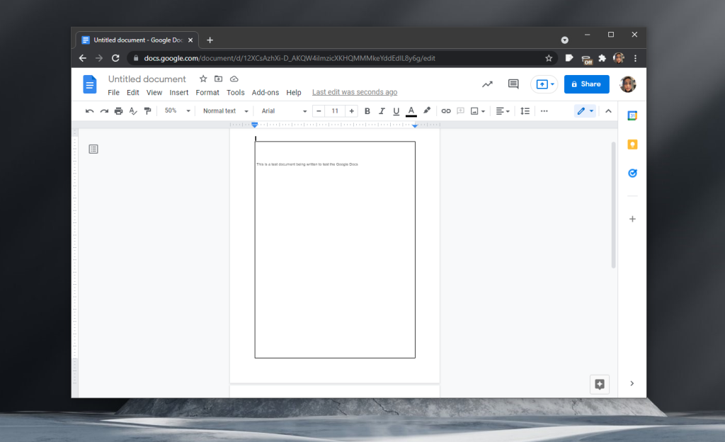 Cara menambahkan batas di Google Documents