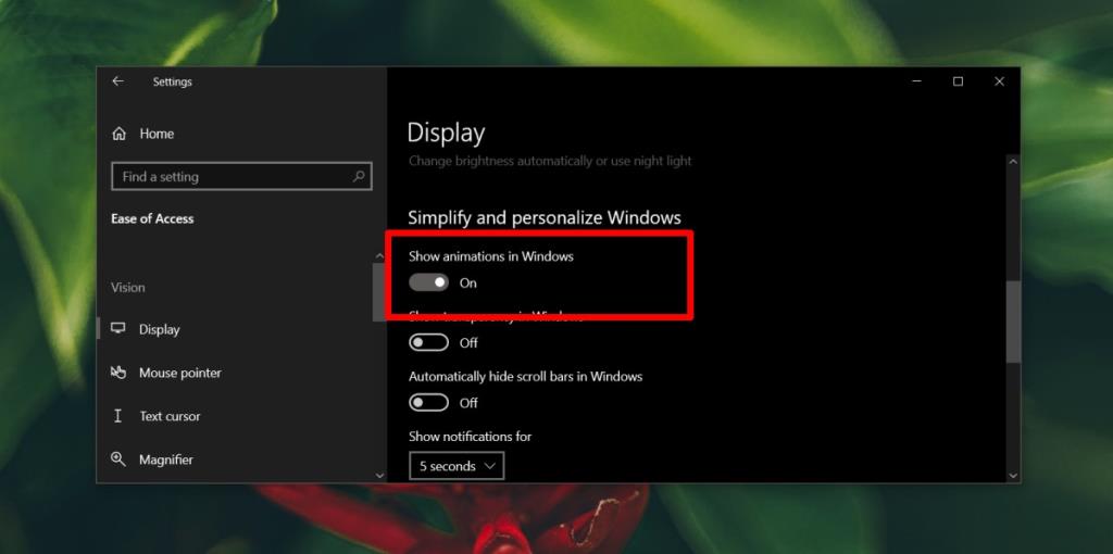 Cách bật / tắt flash ảnh chụp màn hình trên Windows 10