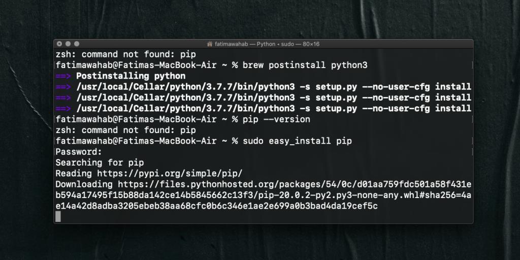 Como corrigir o erro setup.py –no-user-cfg install para pip no macOS