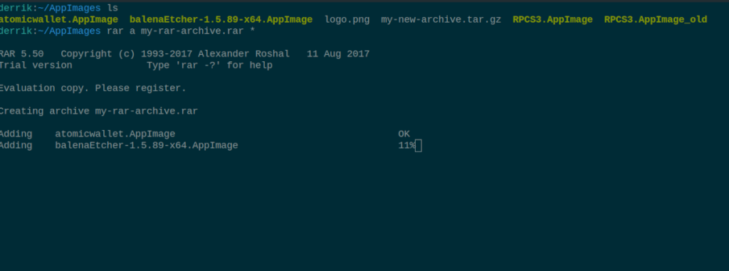 4 cara untuk mengompres file di terminal di Linux