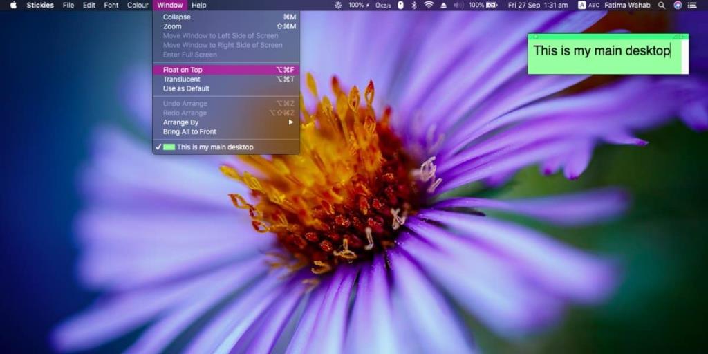 Cara menambahkan label teks ke desktop di macOS