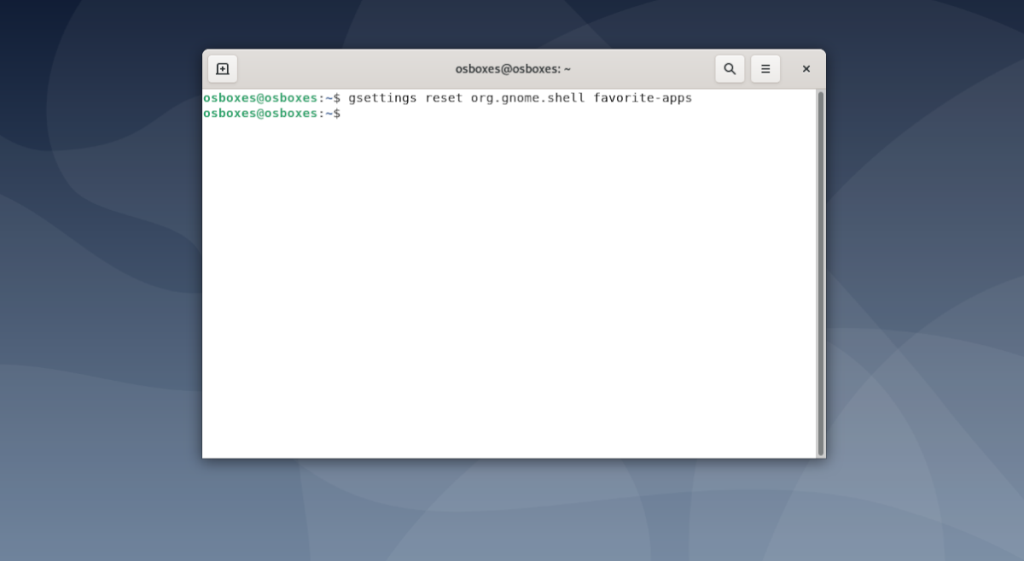 Cómo restablecer la lista de favoritos en Gnome Shell en Linux