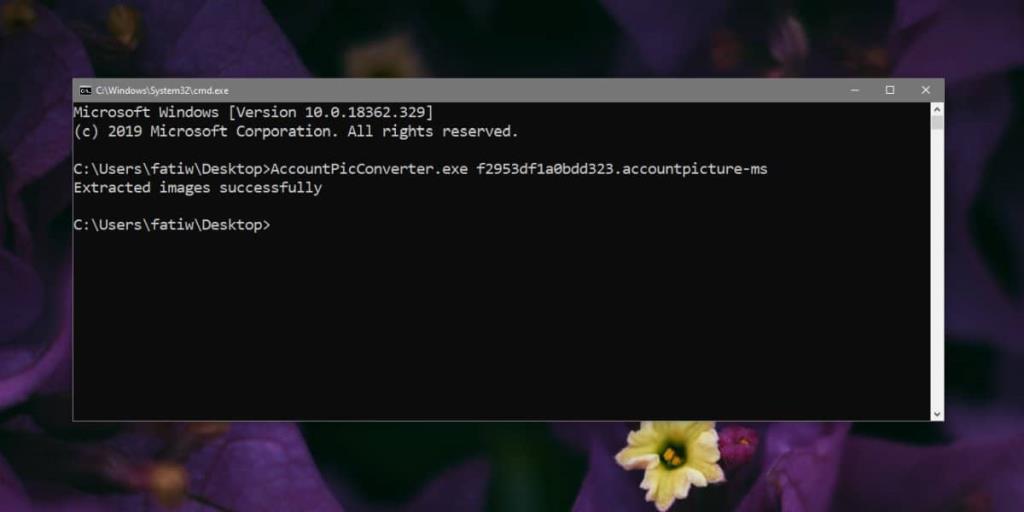 Cara mengekstrak gambar accountpicture-ms ke BMP di Windows 10