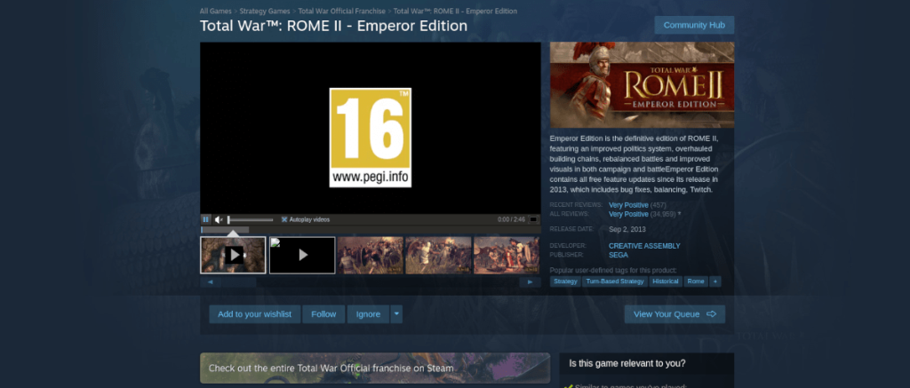 วิธีเล่น Total War: ROME II บน Linux