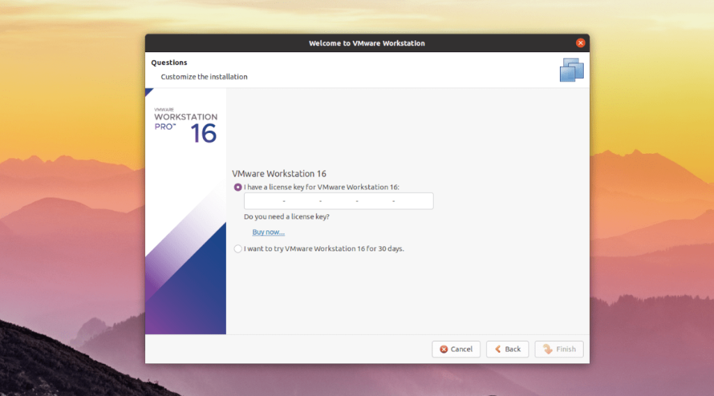 Ubuntu：VMware Workstation16のダウンロードとセットアップ[ガイド]