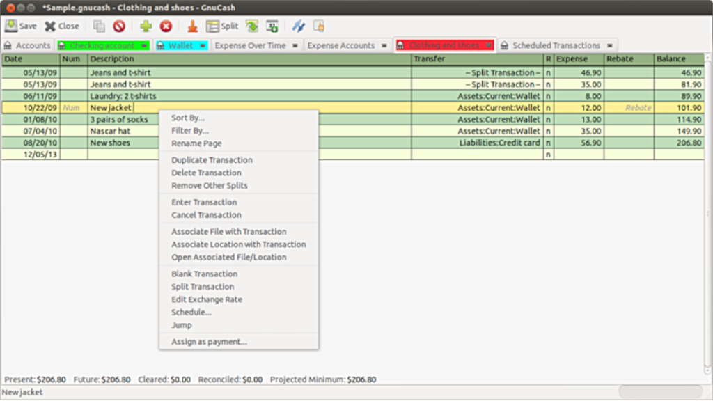 วิธีการติดตั้ง GNU Cash บน Linux