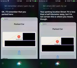 Как использовать Siri, чтобы запомнить, где вы припарковались на iOS