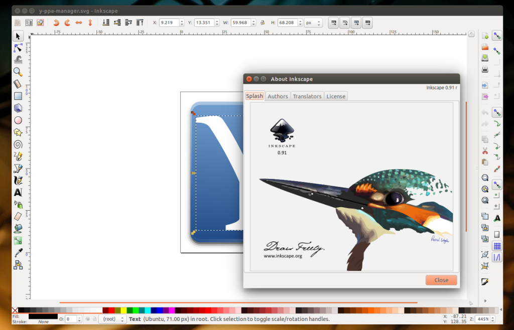 วิธีการติดตั้ง Inkscape บน Linux