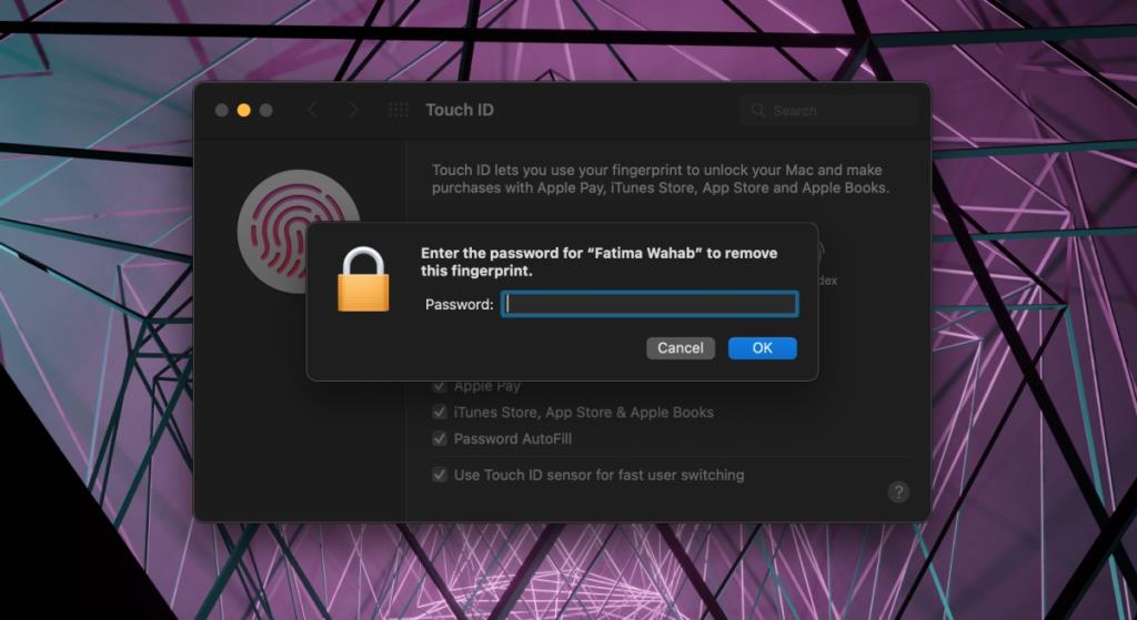 Cách đặt lại Touch ID trên MacBook