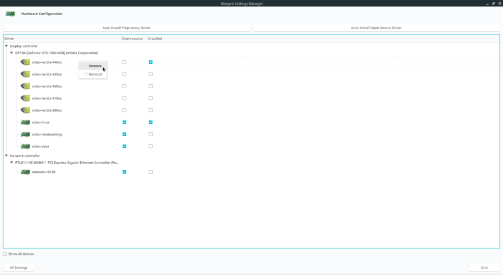 Cómo instalar los controladores gráficos de Nvidia en Manjaro Linux