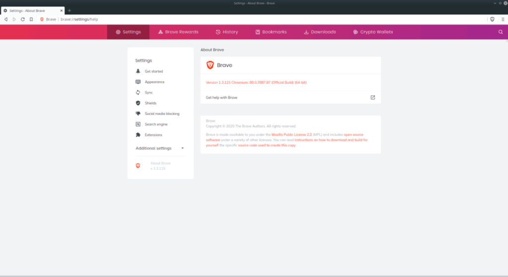 Cara menginstal versi browser Brave berbasis Chromium di Linux