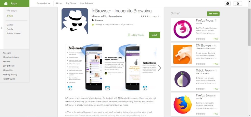 10 migliori app browser anonime per Android per rimanere in incognito