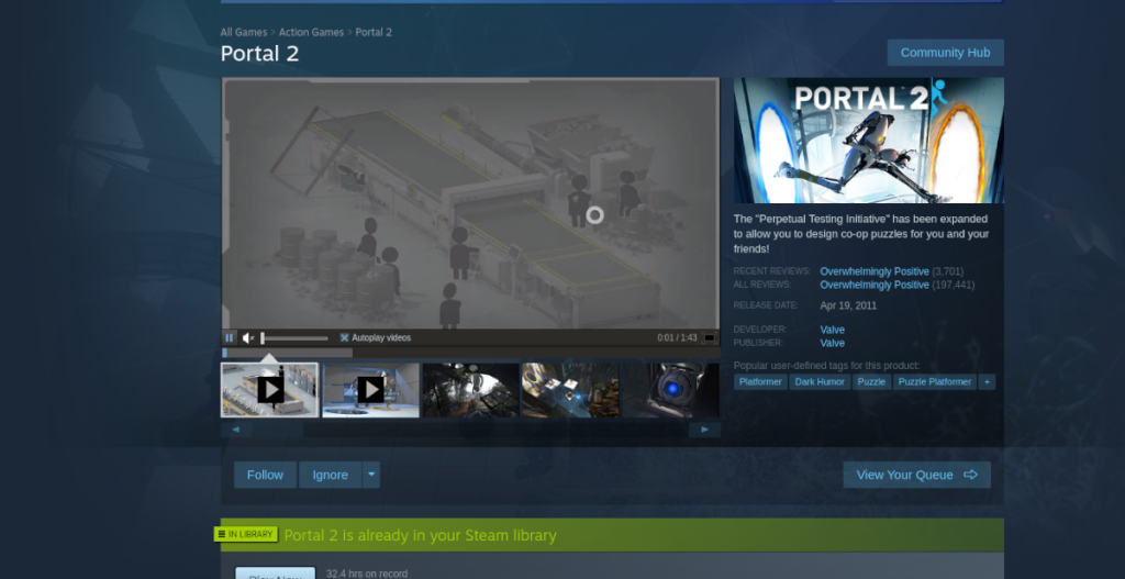 Cara memainkan Portal 2 di Linux