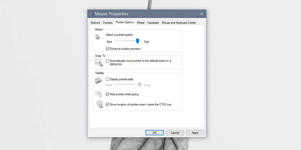 Como fazer com que o Shake encontre o cursor no Windows 10