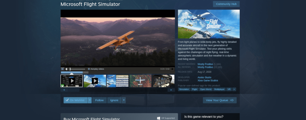 วิธีเล่น Microsoft Fight Simulator บน Linux