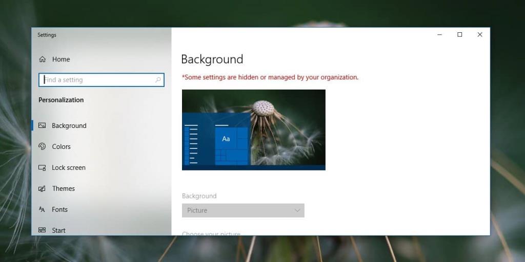 Cara mengunci latar belakang desktop di Windows 10