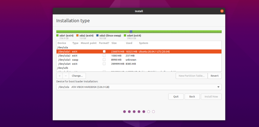 Как установить Ubuntu с BtrFS