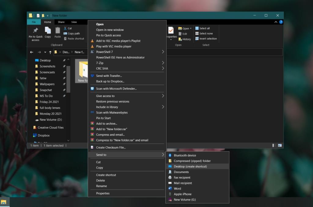 Come creare un collegamento sul desktop in Windows 10