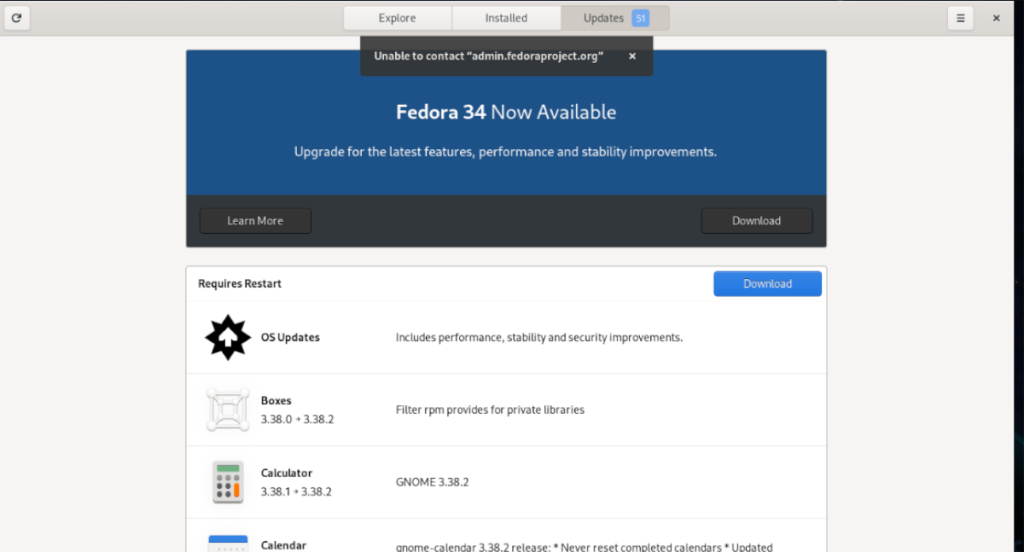 Fedora 34e nasıl yükseltilir