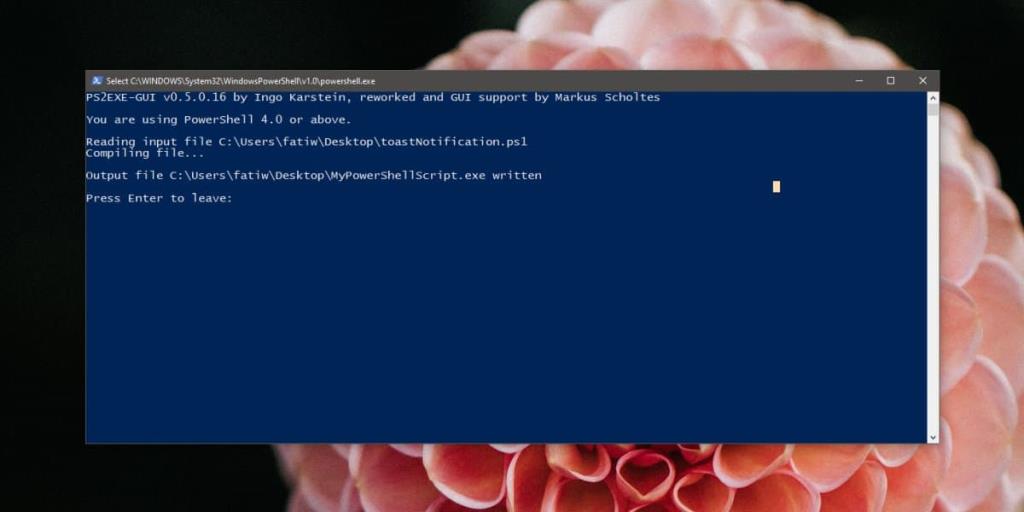 วิธีแปลงสคริปต์ PowerShell เป็น EXE บน Windows 10