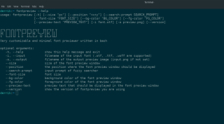 Cómo obtener una vista previa de las fuentes en la línea de comandos en Linux