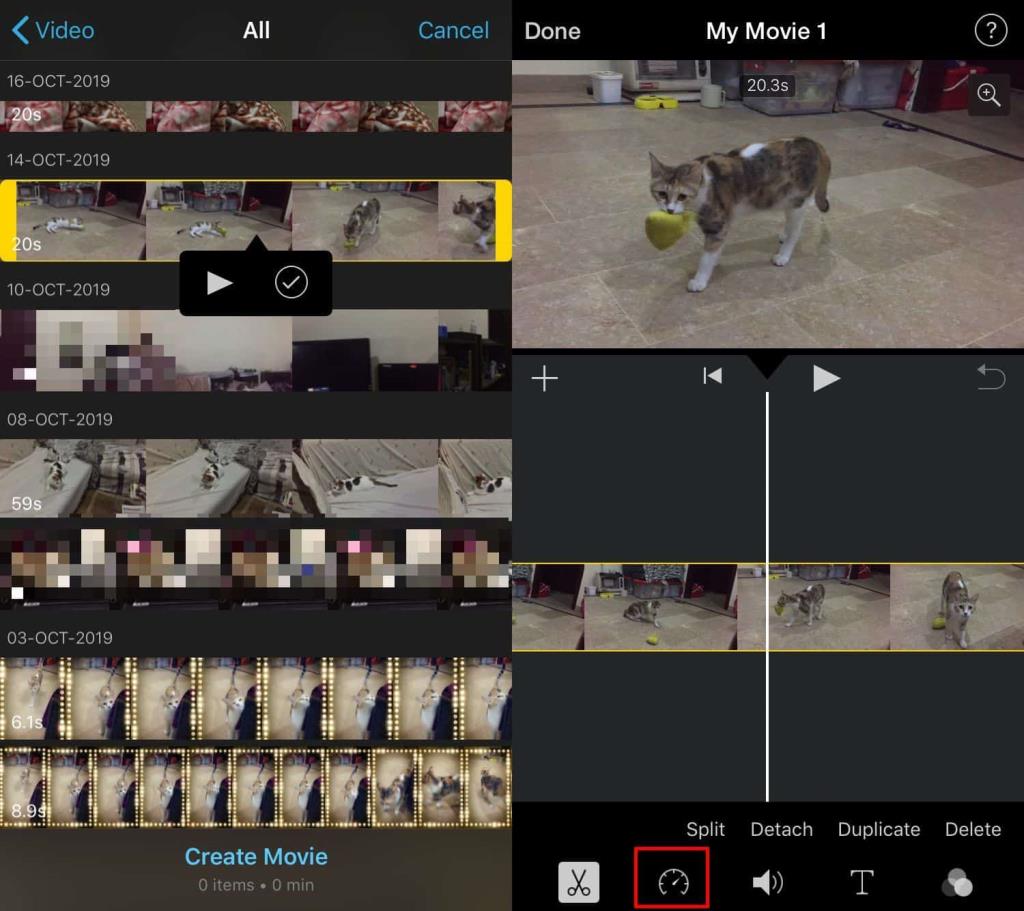 Cara mempercepat video di iPhone