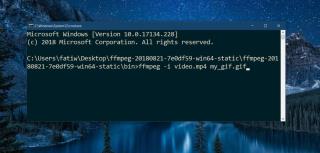 วิธีสร้าง GIF ด้วย FFMpeg บน Windows 10