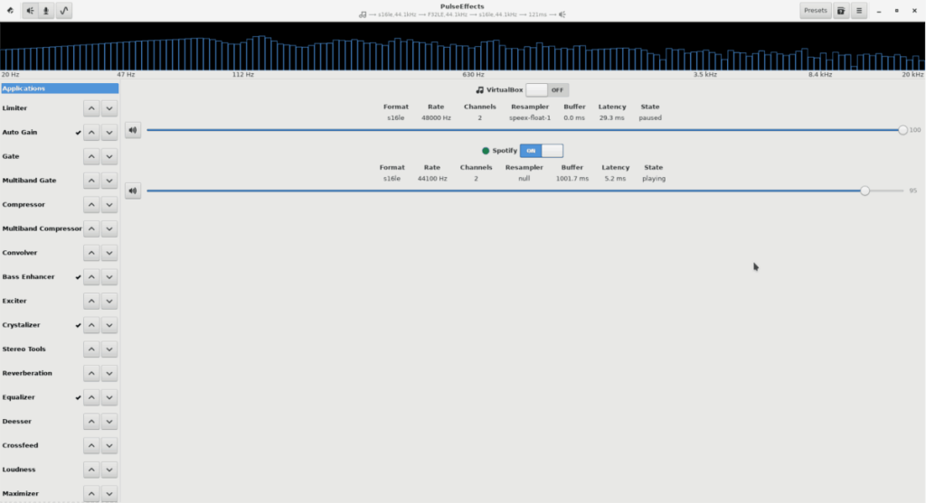 LinuxにPulseEffectsオーディオイコライザーをインストールする方法