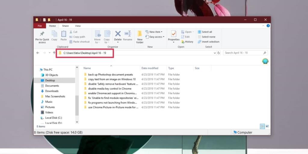 Cách hiển thị đường dẫn thư mục đầy đủ trong File Explorer trên Windows 10