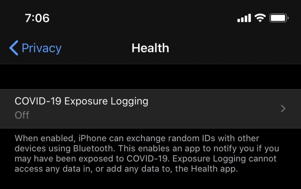 Cómo activar o desactivar las notificaciones de exposición COVID-19 en iPhone