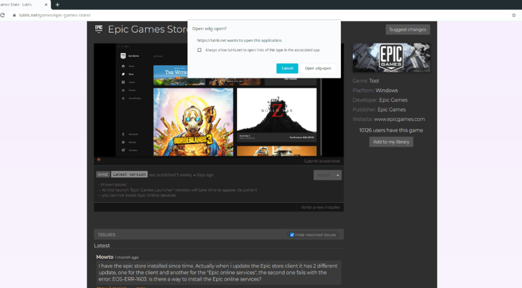 วิธีใช้ Epic Store บน Linux