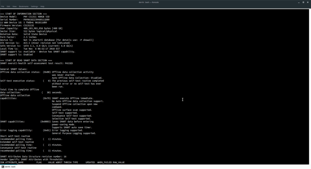 Cara memeriksa kesehatan hard drive di Linux