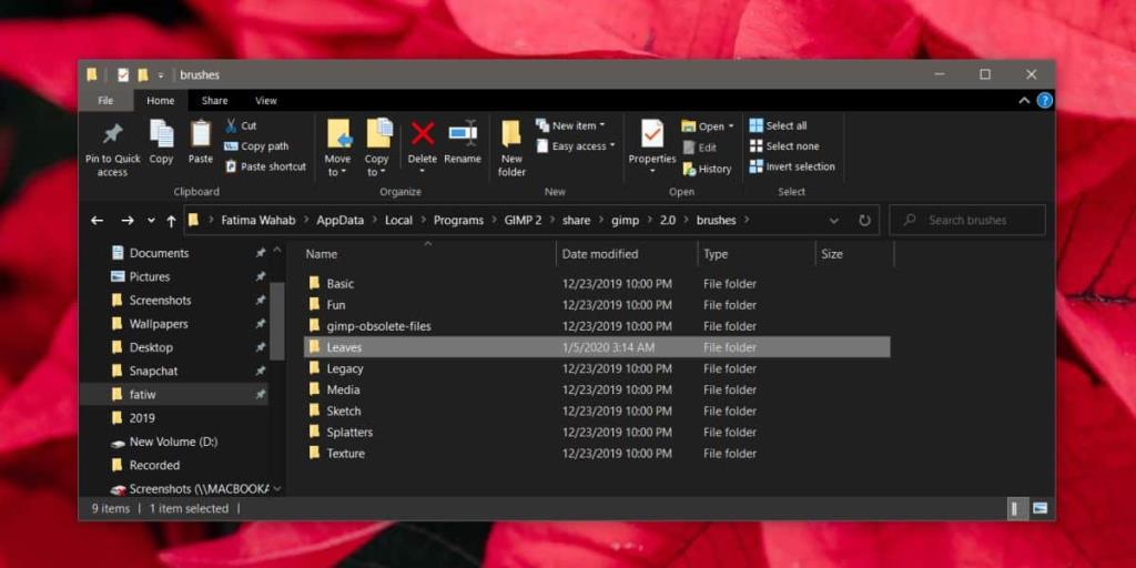 Como usar pincéis do Photoshop no GIMP no Windows 10