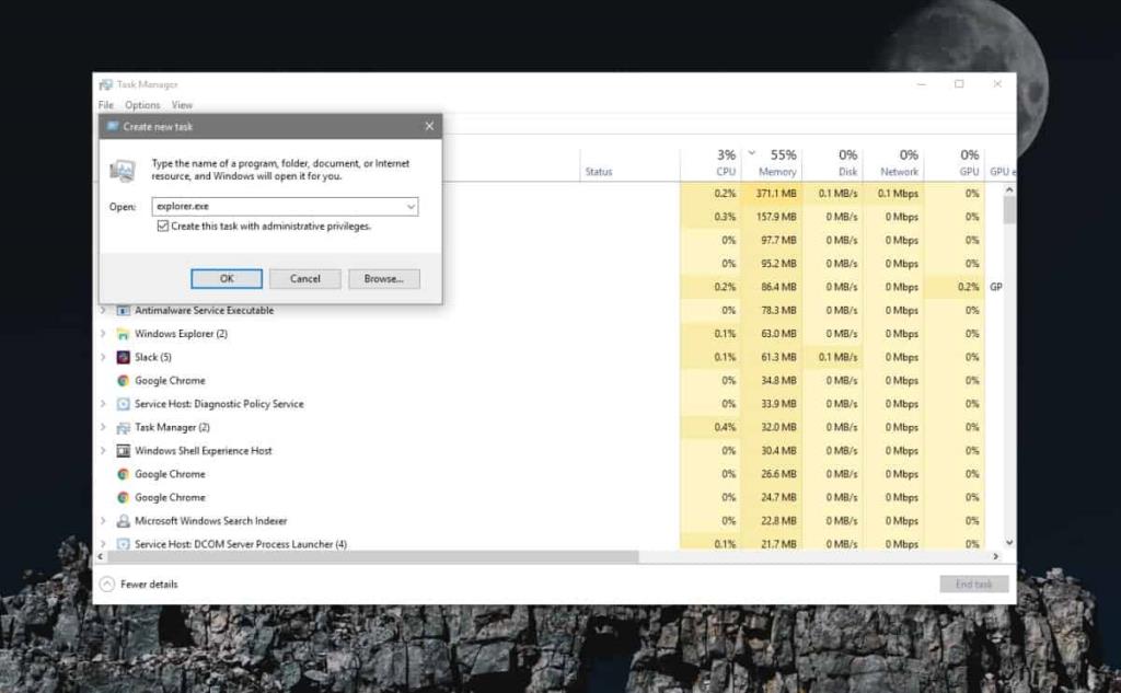 Cara menjalankan File Explorer dengan hak admin di Windows 10