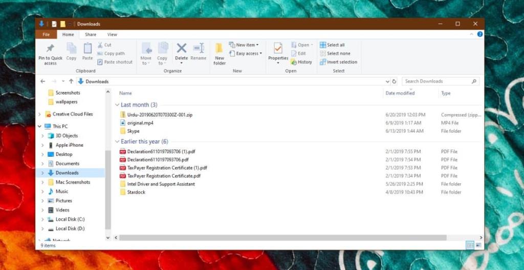 Cara memperbaiki tata letak folder Unduhan di Windows 10 1903