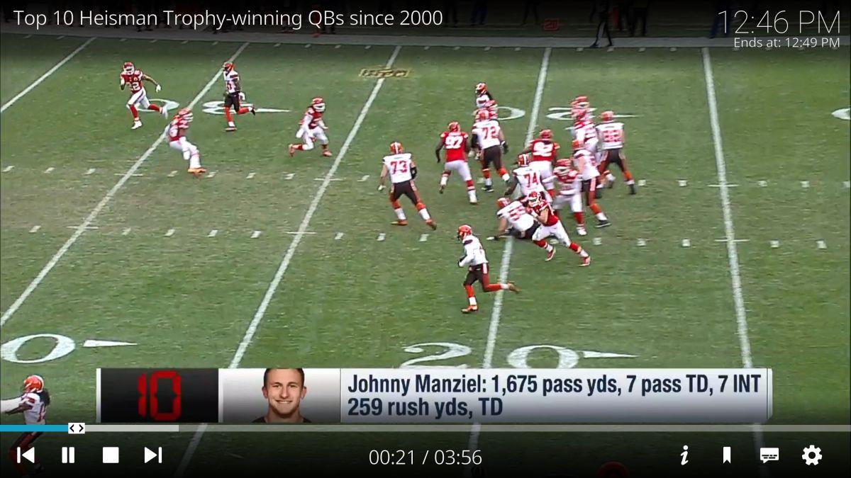 El mejor complemento de Kodi para transmisiones en vivo de la NFL