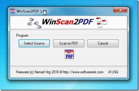 WinScan2PDF: PDFプリンターを使わずにドキュメントをスキャンしてPDFファイルにする