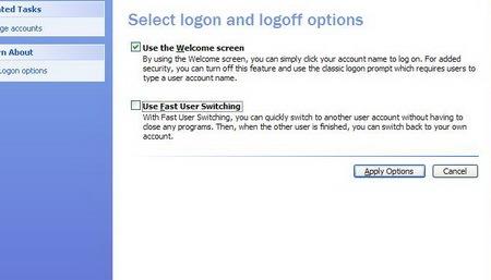 Cómo habilitar o deshabilitar el cambio rápido de usuario en Windows 7, Vista y XP