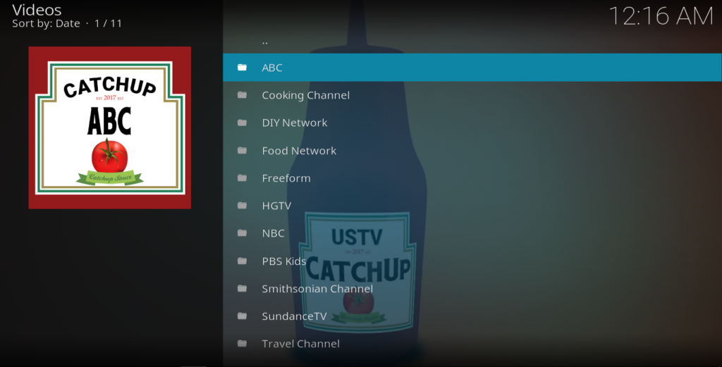 Transmita programas de TV dos EUA com o complemento USTVcatchup para Kodi