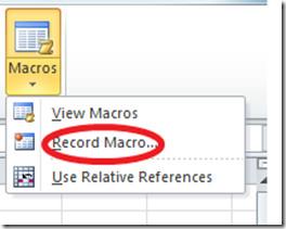 Macros dans Office Excel 2010 Macros dans Office Excel 2010