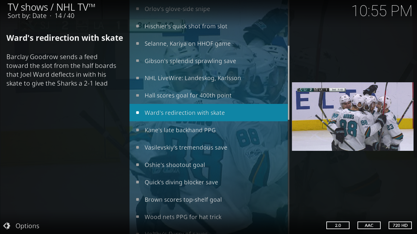 KodiでNHLを視聴 - KodiでNHL TVのライブストリーム