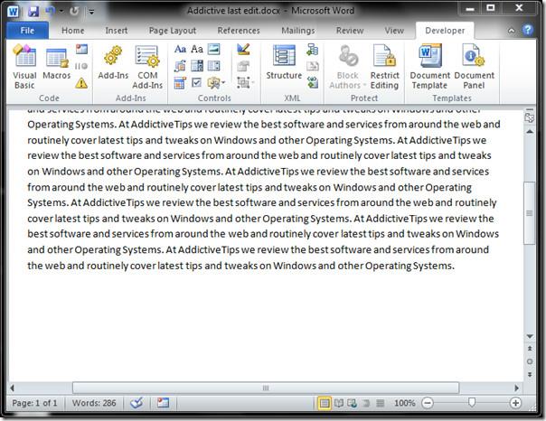 Lembrar e retornar à última linha editada no documento do Word