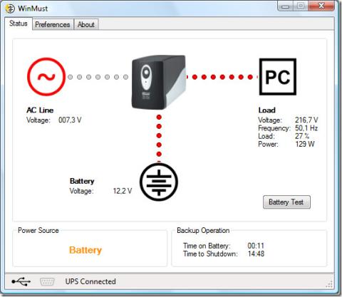Monitore e controle o no-break Mustek com o WinMust [Windows]