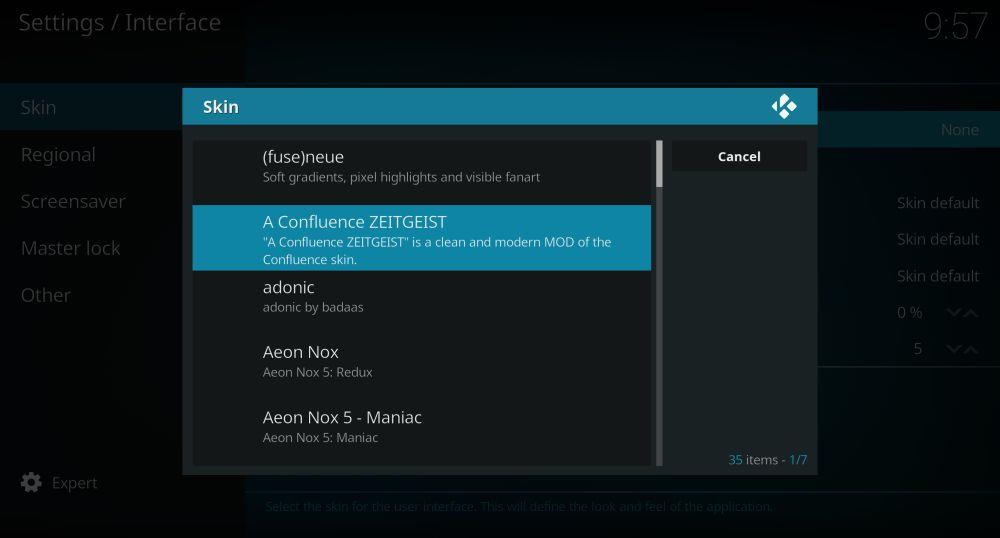 8 skins minimalistes pour Kodi aux influences modernes pour éviter le désordre