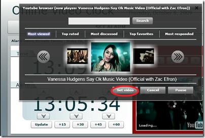 YouTubeを目覚まし時計として使う