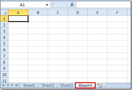 如何在 Excel 2010 工作簿中插入新工作表
