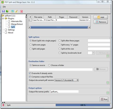 So kombinieren (mischen), führen und teilen Sie PDF-Dateien mit PDFSam