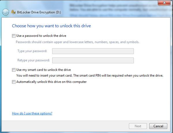 Proteja suas unidades com a criptografia de unidade BitLocker no Windows 7