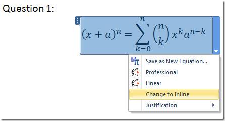 Adicione equações matemáticas com o editor de equações do Word 2010