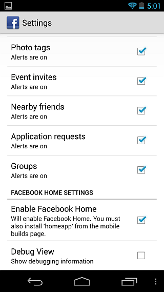 Instalar la APK filtrada de Facebook Home en cualquier dispositivo Android